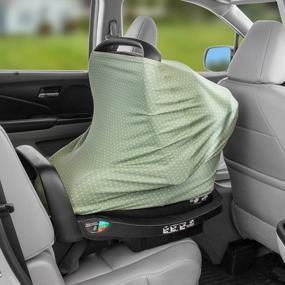 img 2 attached to WeeSprout Car Seat Covers For Babies - Blocks Sunlight, Carseat Canopy Easily Slips On & Off, Fits All Baby Car Seats, Easy To View Baby, 9-In-1 Additional Uses, Ultra-Soft & Breathable Fabric