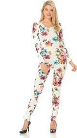 img 3 attached to 👗 7Wins Women's Cotton Catsuit Bodysuit Jumpsuit - Stylish Jumpsuits, Rompers & Overalls for Women's Clothing