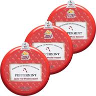 🍊 citrus magic peppermint holiday odor absorbing solid air freshener, 7-ounce, pack of 3 логотип