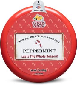 img 2 attached to 🍊 Citrus Magic Peppermint Holiday Odor Absorbing Solid Air Freshener, 7-Ounce, Pack of 3