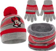 disney minnie gloves weather mitten girls' accessories - cold weather logo