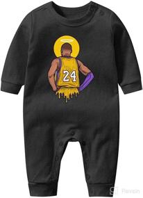 img 4 attached to Marinas Long Sleeve Bodysuits MVP 24 Player Jumpsuit Apparel & Accessories Baby Girls