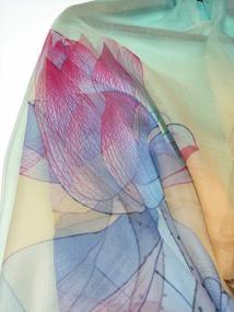 img 1 attached to Gift Boxed Women'S Floral Scarf: Shanlin Super Large Silk-Feel