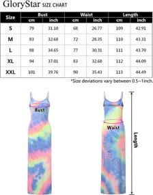 img 1 attached to GloryStar Women Sleeveless Spaghetti Long Tie Dye1 Women's Clothing ~ Dresses