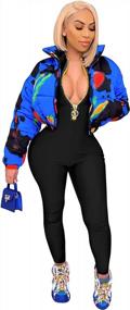 img 3 attached to ECHOINE Sexy Jumpsuits For Women Long Sleeve V Neck Zipper Casual One Piece Rompers Bodycon Outfits