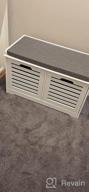 img 1 attached to Organize Your Shoes In Style With Haotian FSR108-W Shoe Cabinet: White 3 Flip-Drawers Shoe Rack And Storage Bench review by Bobby Washburn