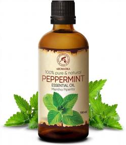 img 3 attached to 100% Pure Peppermint Essential Oil 3.4 Fl Oz (100Ml) - Mentha Piperita For Home Fragrance, Aromatherapy, Body Care, Diffusers, Sauna Relaxation & Calming