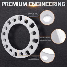 img 2 attached to 4Pc 8X6.5 Wheel Spacers For F250 E350 Ram 2500, Silverado 2500 & More - 1/2"/12Mm 8X165.1, 8X170, 8X180