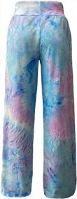img 3 attached to Comfortable Tie Dye Lounge Pants For Women: Stretchy, Casual, And Breathable Palazzo-Style Drawstring Pants, Perfect For All Seasons