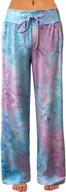 comfortable tie dye lounge pants for women: stretchy, casual, and breathable palazzo-style drawstring pants, perfect for all seasons логотип