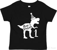 dress your little one in style with 7 ate 9 apparel kids 1 dinosaur first birthday dino tee! логотип