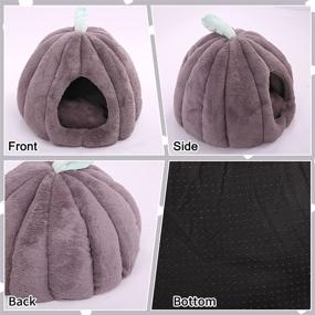 img 2 attached to 🐱 ROZKITCH Pink Cat House: Cozy Indoor Cave for Cats with Removable Washable Cushion - Self-Warming Pet Hut for Kittens, Small Dogs & More