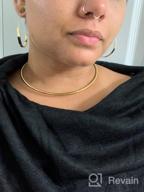 img 1 attached to 👂 Stylish Chunky Hoop Earrings - Fashionable Twisted Rope, Bamboo, Flattened Shield Oval Disc, Hollow Thick Tube Hoops review by Aaron Jimison