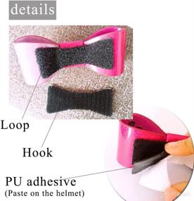 img 1 attached to 🎀 Revamp Your Helmet with 3T-SISTER Bow Knot Decoration – Perfect Helmet Accessories for Style Enthusiasts (Helmet not Included)