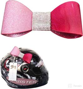 img 4 attached to 🎀 Revamp Your Helmet with 3T-SISTER Bow Knot Decoration – Perfect Helmet Accessories for Style Enthusiasts (Helmet not Included)