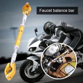 img 3 attached to Motorcycle Handlebar Brace Crossbar Universal Adjustable Motorcycle Handlebar Balance Bar Aluminium Alloy Strengthen Lever Bar Motorrad Balance Lenker For Most 22Mm Handlebar(Gold)