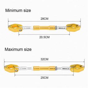 img 1 attached to Motorcycle Handlebar Brace Crossbar Universal Adjustable Motorcycle Handlebar Balance Bar Aluminium Alloy Strengthen Lever Bar Motorrad Balance Lenker For Most 22Mm Handlebar(Gold)