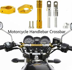 img 2 attached to Motorcycle Handlebar Brace Crossbar Universal Adjustable Motorcycle Handlebar Balance Bar Aluminium Alloy Strengthen Lever Bar Motorrad Balance Lenker For Most 22Mm Handlebar(Gold)