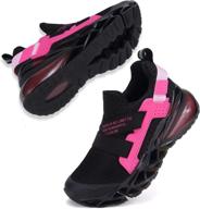 girls' athletic running shoes: breathable, comfortable, non-slip footwear for active athletes logo