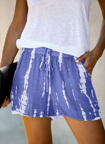 img 2 attached to Stay Comfortable And Chic: Elapsy Women'S Pocketed Drawstring Shorts For Summer