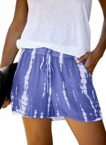 img 4 attached to Stay Comfortable And Chic: Elapsy Women'S Pocketed Drawstring Shorts For Summer