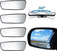 automotive mirrors universal accessories rectangular logo