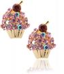 pretty pink crystal cherry cupcake earrings by spinningdaisy logo