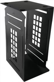 img 2 attached to Vintage London Telephone Booth Kiosk Iron Bookends - Stylish Book Organizer For Office Desk, Library, Study - Fashionable Decorative Metal Book End For Home Decoration - Perfect Gift (Black)