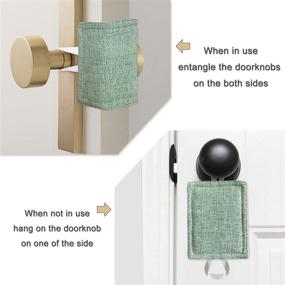 img 2 attached to Ultra-Quiet Baby Door Closer Silencer Cushion - Noise-Reducing Door Latch Cover for Light Sleepers, Dogs, Cats, Children - 4 x 3 inches, Green, Pack of 3