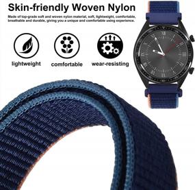 img 3 attached to Customizable And Comfortable: WOCCI Nylon Sport Watch Bands With Quick Release And Adjustable Fastener For Men And Women - Choose From 18Mm, 20Mm, Or 22Mm Widths