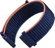 customizable and comfortable: wocci nylon sport watch bands with quick release and adjustable fastener for men and women - choose from 18mm, 20mm, or 22mm widths logo