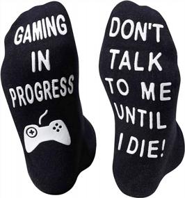 img 4 attached to Повысьте свой игровой опыт с игровыми носками HAPPYPOP для мужчин и мальчиков-подростков!