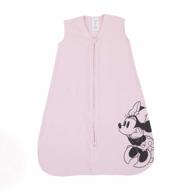 подарите уют своему малышу с помощью хлопкового вязаного одеяла disney's minnie mouse, пригодного для носки, розового/черного цвета - размер средний, возраст 6-12 месяцев логотип