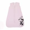cozy up your little one with disney's minnie mouse cotton knit wearable blanket in pink/black - size medium 6-12 months logo