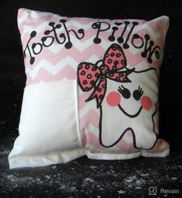 img 1 attached to Pink Chevron Tooth Fairy Pillow Nursery
