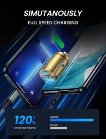 img 2 attached to 🔌 AINOPE USB C Car Charger Adapter 60W - Fast Charging PD 30W & QC 30W, Flush Fit & All Metal Design - Compatible with iPhone, Samsung and More