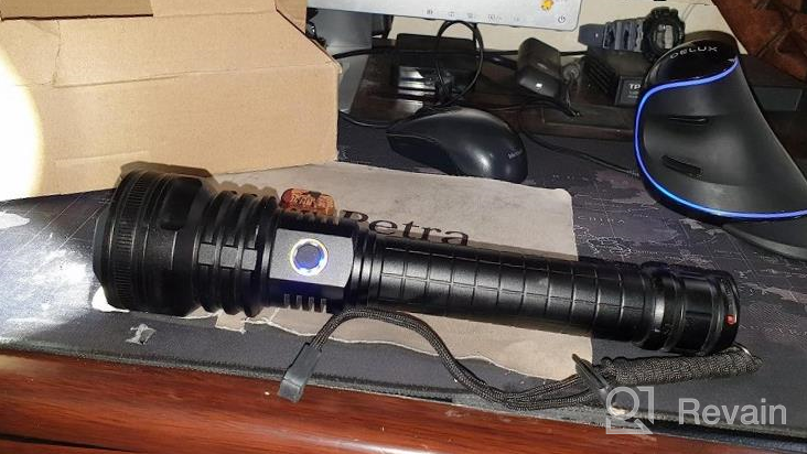 img 1 attached to 12000 Lumens Rechargeable XHP90 Flashlight With Zoom & 5 Modes - Perfect For Camping & Night Activities! review by Jose Ortega