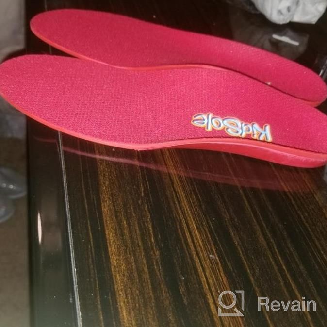 img 1 attached to Red Orthotic Sports Insole By KidSole -- Lightweight Soft & Sturdy Orthotic Technology For Active Children With Flat Feet And Other Arch Support Problems (US Kids Sizes 2-3.5 (22 CM)) review by Aaron Vazquez