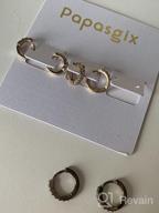 img 1 attached to Papasigx Huggie Earrings: Sparkling Cubic Zirconia Hoops for Women & Men review by Crystal Jenkins
