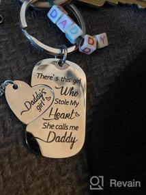 img 5 attached to Daughter's Daddy's Girl, Mommy's World Necklace and Keychain Set - Encouraging Jewelry for Mother, Father - Ideal Christmas Birthday Gift