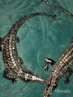 img 1 attached to Fashion Adjustable Snake/Crocodile/Scorpion Chain Collar Statement Necklace Set in Silver, Gold, and Rose Gold - Perfect for Women, Men, and Teens review by Randolph Iglesias