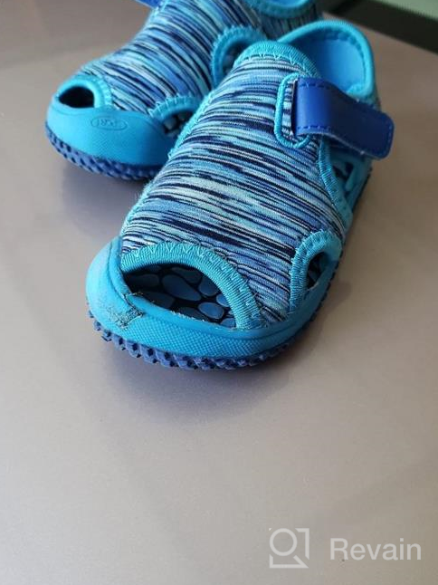 img 1 attached to JACKSHIBO Girls Boys Closed Toe Sandal: Lightweight Toddler Water Sandals for Indoor & Outdoor Summer Fun review by Brent Dietrich