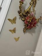 img 1 attached to Rose Gold 3D Butterfly Wall Decor Stickers - 72Pcs, 3 Sizes & Styles, Removable Room Mural For Party Cake Decoration Metallic Fridge Kids Bedroom Nursery Classroom Wedding DIY Gift review by Timothy Schroeder