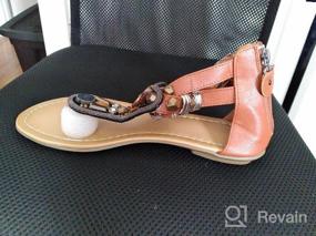 img 6 attached to Stylish Ankle Strappy Gladiator Sandals For Women - Perfect For Beach And Bohemian Looks!
