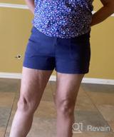 img 1 attached to Comfortable And Chic: UNIONBAY Women'S Delaney Stretch Shorts With A 3.5" Inseam review by Keith Montague