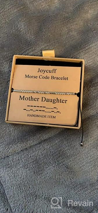 img 1 attached to JoycuFF Morse Code Bracelets: Inspire, Encourage & Gift with Humorous Jewelry for Women, Teen Girls, Daughters, Sisters & Best Friends - Adjustable, Dainty Silk Beaded Wrap Bracelet review by Roberto Nastanovich