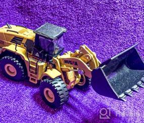 img 5 attached to Fisca 1/50 Diecast Metal Front Loader: Ultimate Construction Vehicle Toy