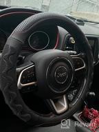 картинка 1 прикреплена к отзыву PINCTROT 3D Honeycomb Anti-Slip Steering Wheel Cover With Superior Grip, Fits Universal 15 Inch Wheels (Purple) от Jelani Weaver