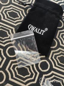 img 8 attached to QWALIT Nose Rings: Small Thin Hoops for Women in 22g, 20g, and 18g Sizes