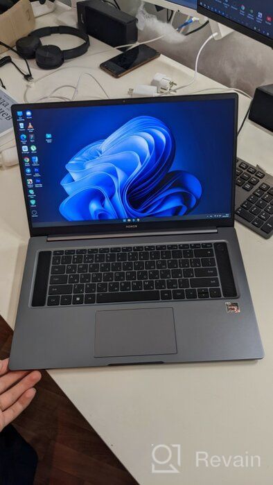 img 1 attached to 16.1" Notebook HONOR MagicBook 16 1920x1080, AMD Ryzen 5 5600H 3.3 GHz, RAM 16 GB, SSD 512 GB, HDD, AMD Radeon Graphics, Windows 11 Home, 5301ABCM, Space Gray review by Doyun Pak ᠌